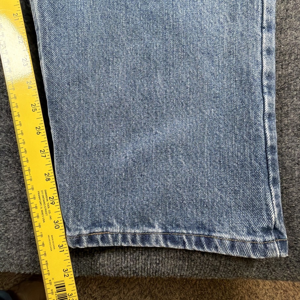 Wrangler Five Star Regular Fit Jeans Men's 48x32 (47x31 Act) Light Blue Denim - Picture 5 of 12
